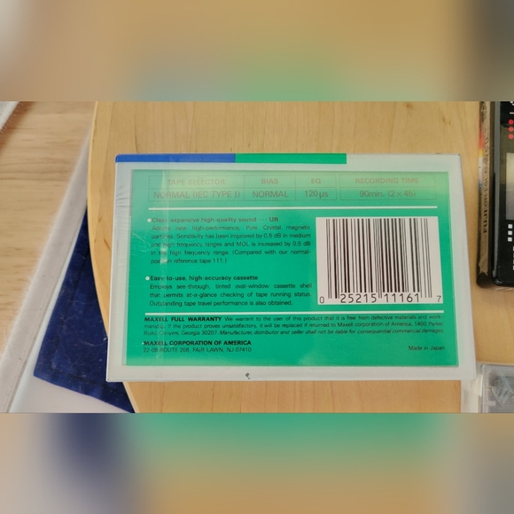 Lot Of 7 Maxell(2) 90 & Fuji(5) 60 Minute Blank Audio Cassette Tapes Normal - Picture 4 of 8